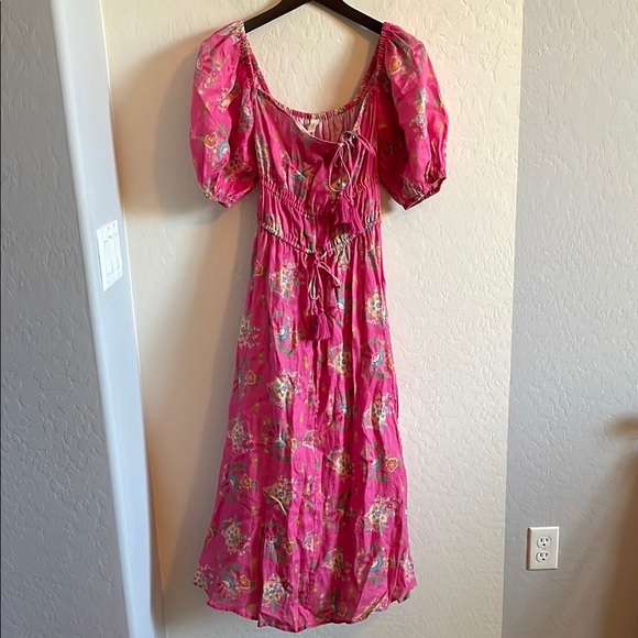 SPELL & The Gypsy Solstice Linen Midi Dress - Picture 6 of 10